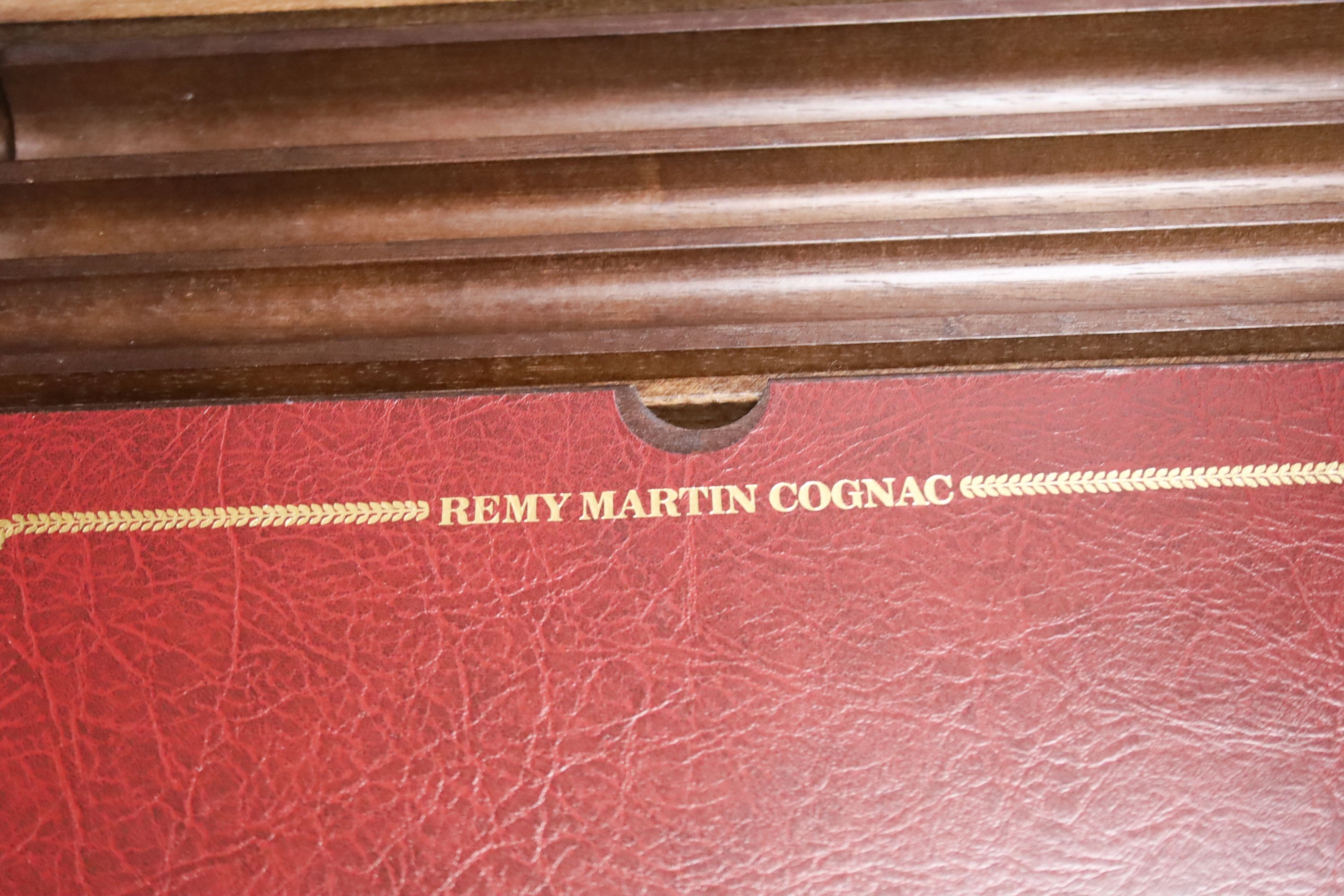 Remy Martin, A writing slope with bottle compartment, 36.5 cm wide